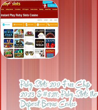Ruby slots free no deposit bonus